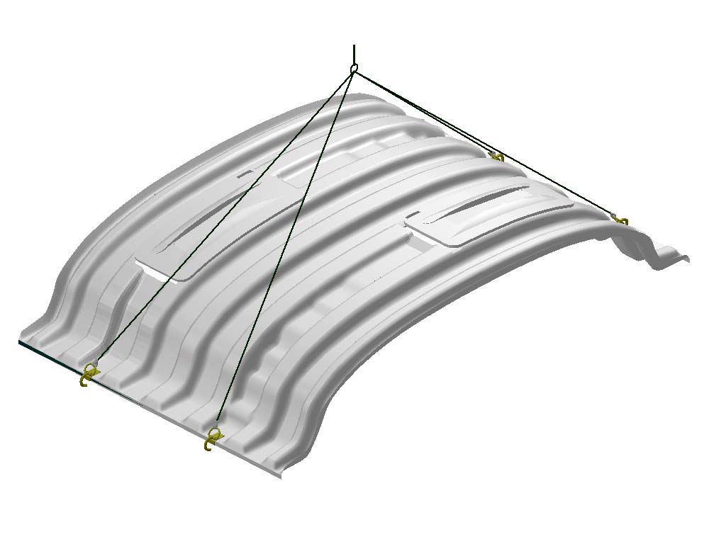 NABRICO fiberglass barge cover